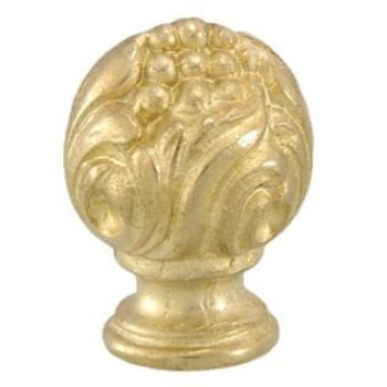 B&P Lamp® 1 5/8" Ht. Cast Brass Finial Tap 1/8F B&P Lamp® 1 5/8" Ht. Cast Brass Finial Tap 1/8F